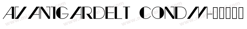 AvantGardeLT condm字体转换